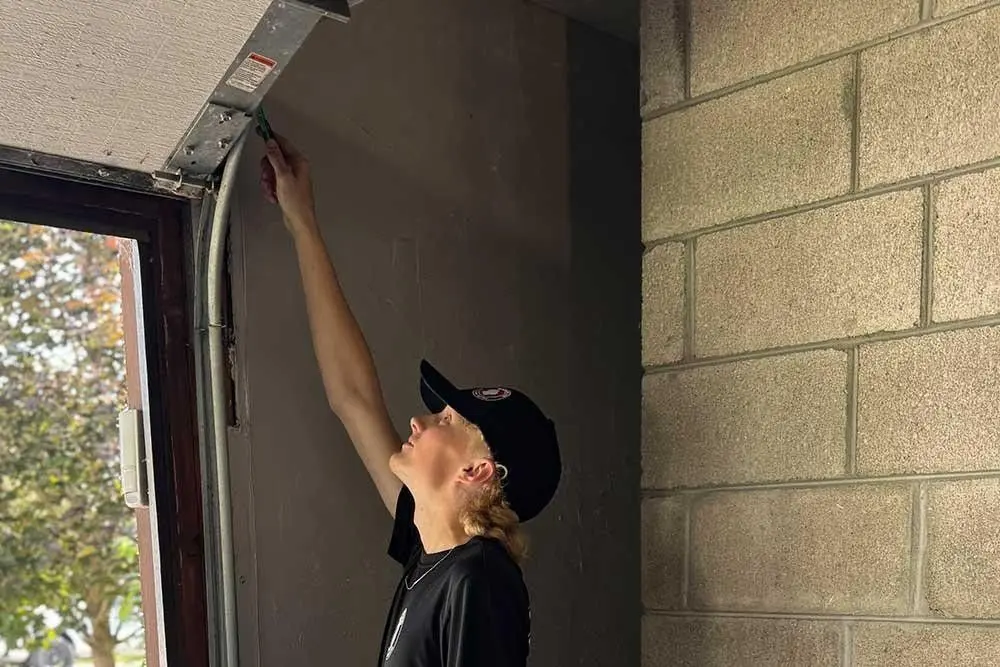 temp improve Checking garage door