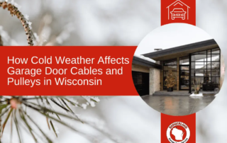 Modern home entry with icy driveway, highlighting garage door repair needs in Green Bay.| Badgerland Garage Door Service – Green Bay Garage Door Repair