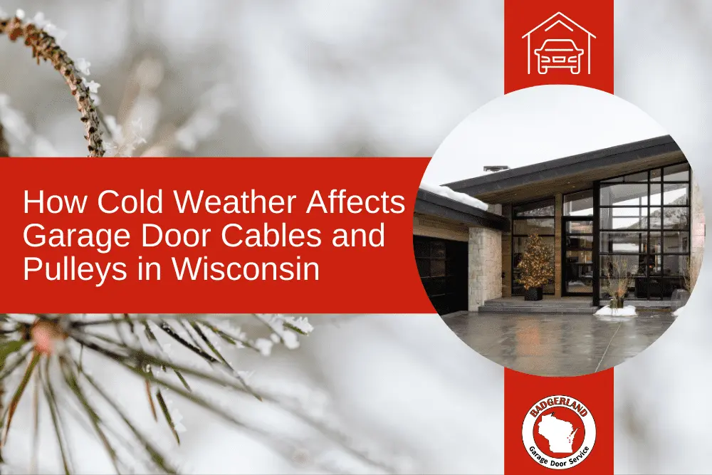 Modern home entry with icy driveway, highlighting garage door repair needs in Green Bay.| Badgerland Garage Door Service – Green Bay Garage Door Repair