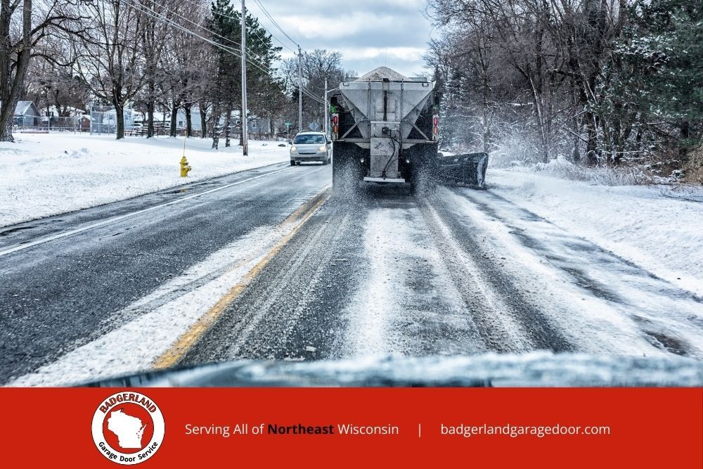 winter garage door damage