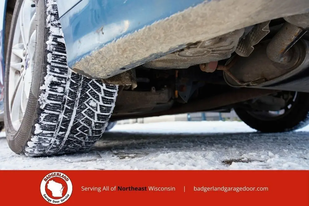 winter garage door damage