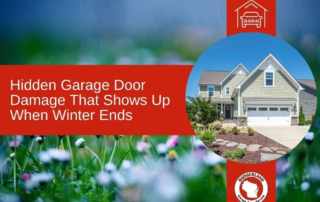 winter garage door damage